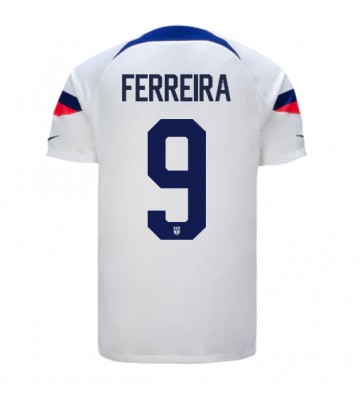 Forenede Stater Jesus Ferreira #9 Hjemmebanetrøje VM 2022 Kort ærmer